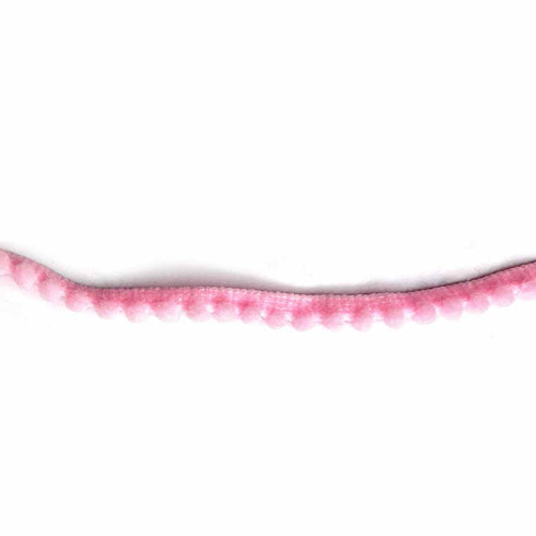 Light Pink Soft Polycotton Pom Pom Lace ( 5mtr )