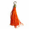 Orange Color Thread Tassels With Metal Hanging Set Of 20