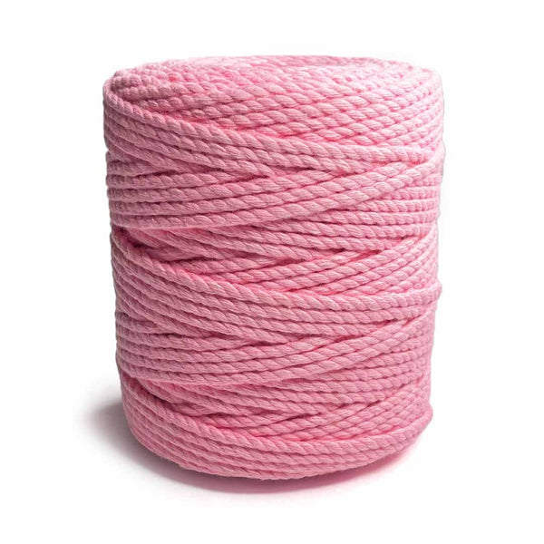 Light Pink - 4 mm Twisted Macrame Cord | Twisted macrame Cord | Macrame cord | Craft Shop India | Art Craft | collection | Projects |St DIY | Craft | Craft Making