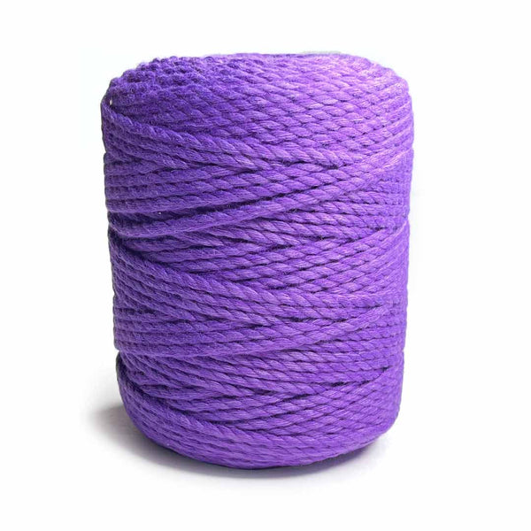 Dark Purple - 4 mm Twisted Macrame Cord | Twisted macrame Cord | Macrame cord | Craft Shop india | Art Craft | collection | Projects | DIY | Craft | Craft Making | CRat Shop india | Shop Craft india |