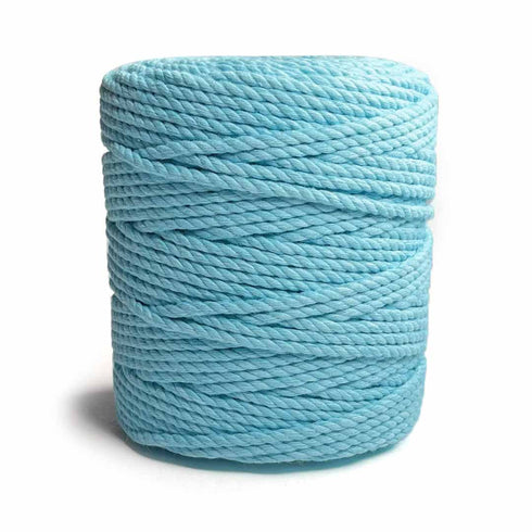 Light Blue - 4 mm Twisted Macrame Cord