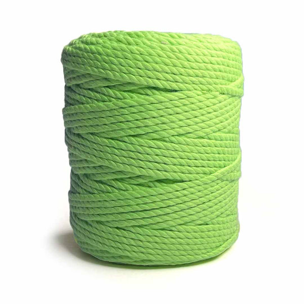 Light Green - 4 mm Twisted Macrame Cord | Twisted macrame Cord | Macrame cord | craft shop india | Art Craft | collection | Projects | DIY | Craft | Craft Making | macrame cord