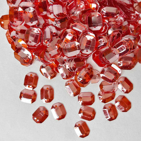 Pastel Orange Rectangular Shape Bowl Sequins & Shakers | Pastal Green Color | Rectangular Shape | Bowl | Sequins | Shakers | Craft Making | Art Craft | Craft Shop India