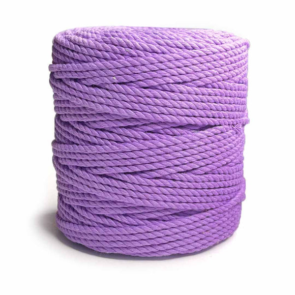 Light Purple - 4 mm Twisted Macrame Cord | Twisted macrame Cord | Macrame cord | Craft Shop India | Art Craft | collection | Projects | DIY | Craft | Craft Making