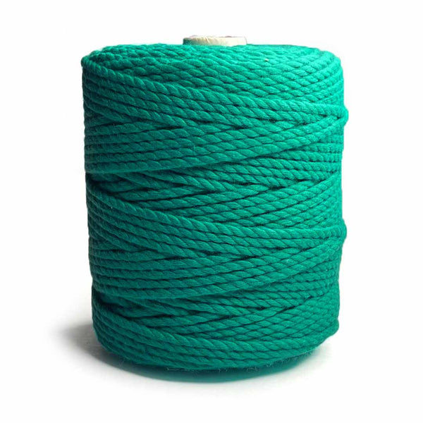 Light Teal Green - 4 mm Twisted Macrame Cord | Twisted macrame Cord | Macrame cord | craft Shop India | Art Craft | collection | Projects | DIY | Craft | Craft Making