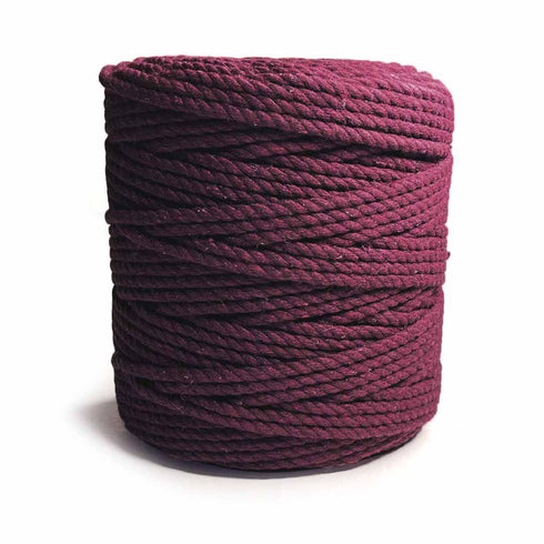 Wine Color - 4 mm Twisted Macrame Cord | Twisted macrame Cord | Macrame cord | Craft Shop India | Art Craft | collection | Projects | DIY | Craft | Craft Making