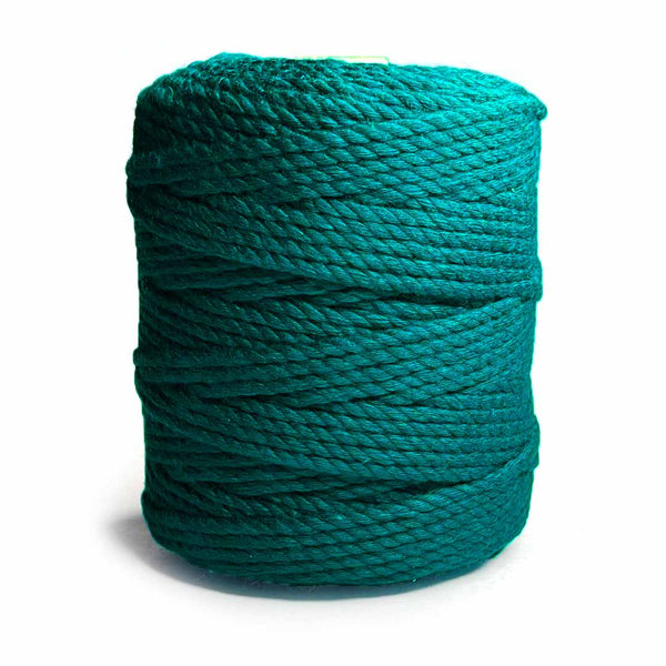 Teal Green - 4 mm Twisted Macrame Cord | Twisted macrame Cord | Macrame cord | Craft Shop India | Art Craft | collection | Projects | DIY | Craft | Craft Making