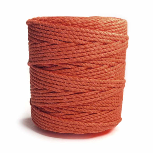 Orange - 4 mm Twisted Macrame Cord