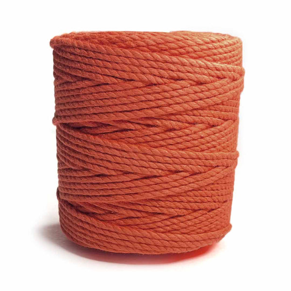 Orange - 4 mm Twisted Macrame Cord | Twisted macrame Cord | Macrame cord | Craft Shop India | Art Craft | collection | Projects | DIY | Craft | Craft Making