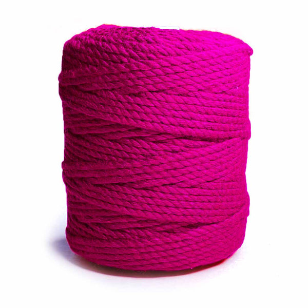Rani Pink - 4 mm Twisted Macrame Cord | Twisted macrame Cord | Macrame cord | Craft Shop India | Art Craft | collection | Projects | DIY | Craft | Craft Making