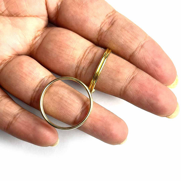 Golden Heavy Quality Metal Rings Set Of 8 | craft shop india | india carft shop | shop carft shop | shop craft