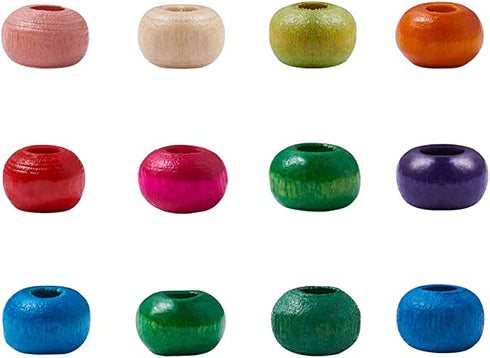 Multicolored Small Size Wooden Beads