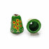 Green Color Wooden Bell Miniature