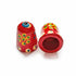 Red Color Wooden Bell Miniature