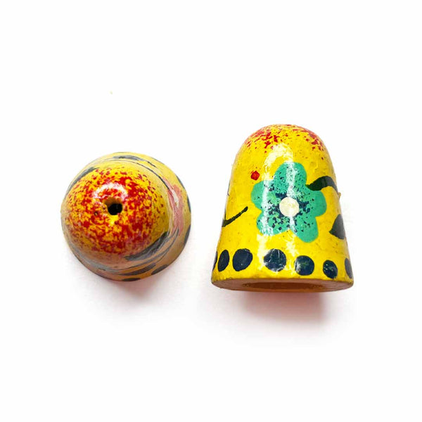 Yellow Color Wooden Bell Miniature | Bells | Wooden Miniature | Yellow Color Bell | Craft Shop India