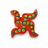 Swastick (Satiya) Orange | Green Wooden Miniature | Swastick (Satiya) Orange & Green Wooden Miniature