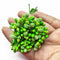 Green Artificial Pollen Flower Set Of 4 Bunch