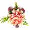 Cream & Pink Color Dahlia Artificial Flower Bunch Set of 2