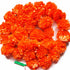 Orange Color Artificial Marigold Mala Set Of 2