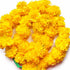 Yellow Color Artificial Marigold Mala Set Of 2
