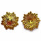 Golden Flower Shape Hanging Cap Pack Of 20