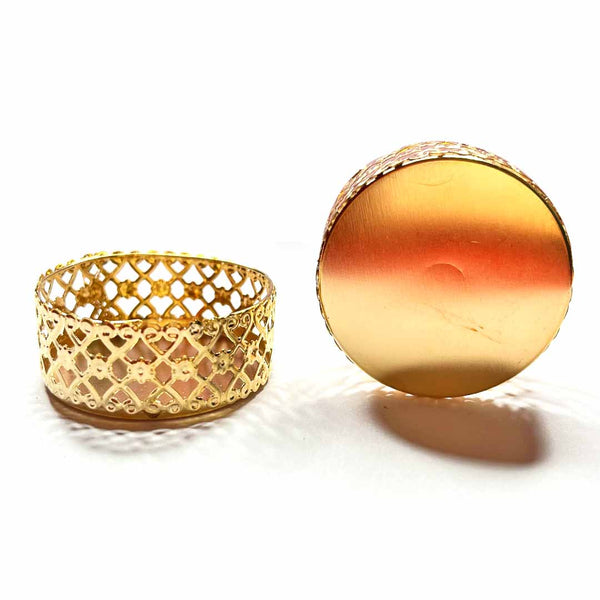 Golden Metal Tea Light Pack Of 12 | craft shop india | craft shop india | india craft shop | india craft