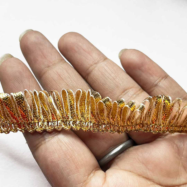 Gota Frill Lace & Border ( 9mtr ) | Gota Frill Lace | Gota Lace | Craft Store | Art Craft | Decoration | Laces Collection | Border Collection | Craft Making | craft shop india | india craft shop | shop craft