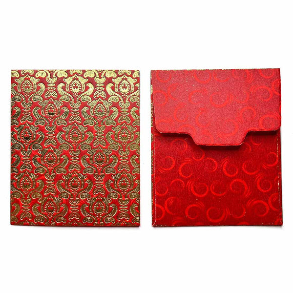 Rust Color Exclusive Velvet Finish Designer Small Shagun Envelope Pack Of 2 | Envelope | Design Envelope | Wedding Envelope | Shadi Envelope | Festivals | Craft Shop India | Art Craft | Craft | Shagun