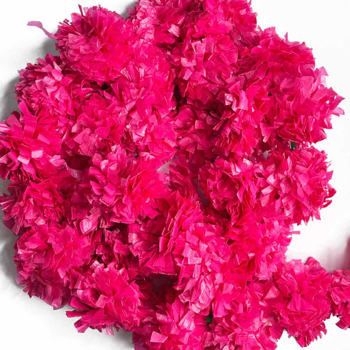 Pink Color Artificial Marigold Mala Set Of 2