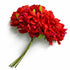 Red Color Flowers Bunch 2 Of 12 PCS.