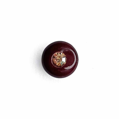 Wine Color Round Fancy Buttons Set Of 10