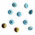Sky Blue Color Round Fancy Buttons Set Of 10