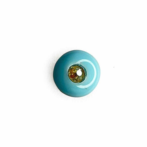 Sky Blue Color Round Fancy Buttons Set Of 10
