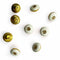 White Color Round Fancy Buttons Set Of 10