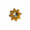 Yellow Color Flower Shape Fancy Buttons Set Of 5