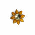 Yellow Color Flower Shape Fancy Buttons Set Of 5
