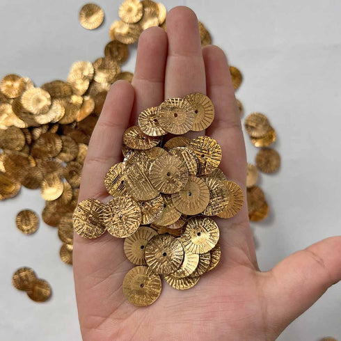 Golden Round Shape Sequins & Shakers