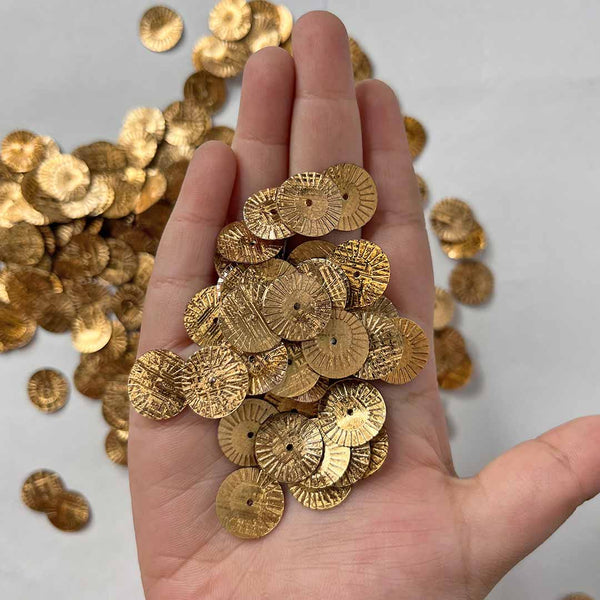 Golden Round Shape Sequins & Shakers | craft shop india | india carft shop | shop india