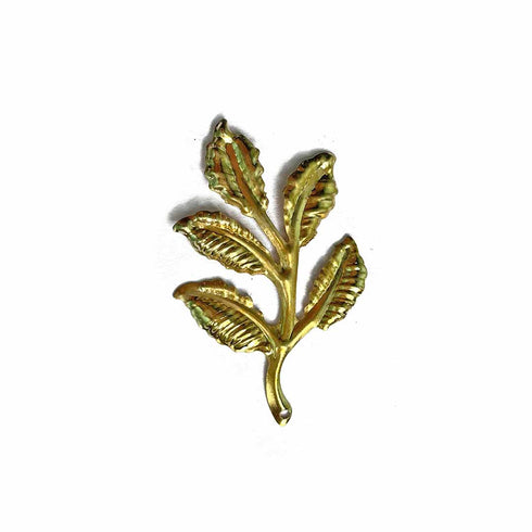 Metal Golden Leaves Pack Of 20