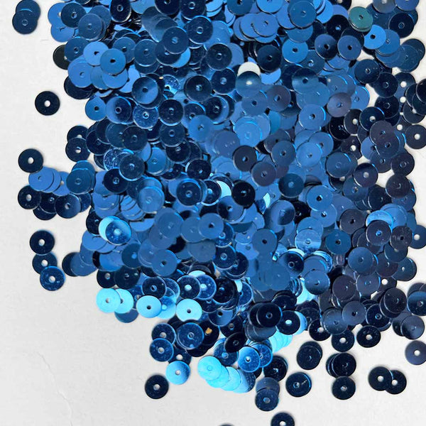 Solid Blue Color Circular Sequins / Shaker | Craft Shop India