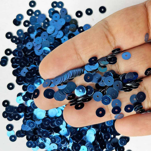 Solid Blue Color Circular Sequins / Shaker