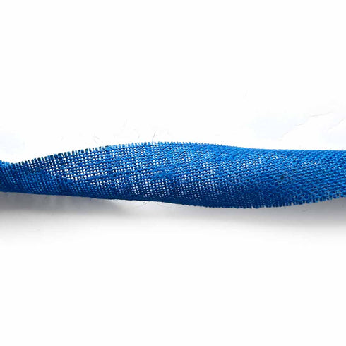 Blue Color Natural Burlap Fabric Jute Roll Ribbon 5mtrs