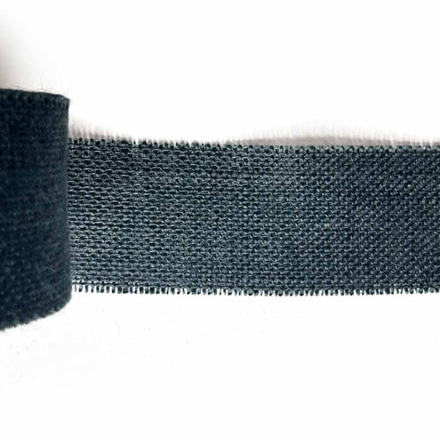 Black Color Natural Burlap Fabric Jute Roll Ribbon 5mtrs