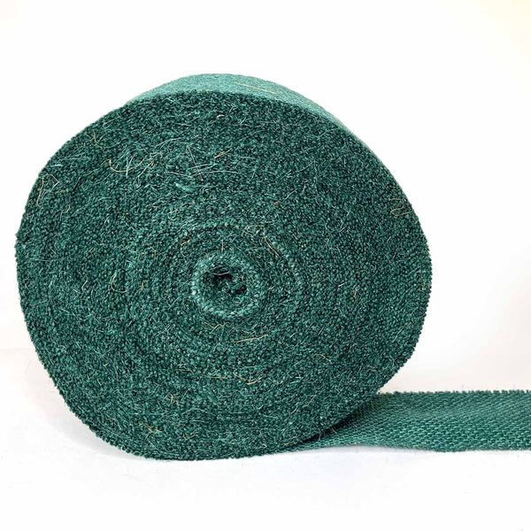 Dark Green Color Natural Burlap Fabric Jute Roll Ribbon 5mtrs | Jute Roll | Fabric Jute Roll | Jute Ribbon | Natural Burlap | Craft Store | Art Craft | Decoration | Border Collection | Craft Making | Craft Shop india | india shop craft | shop craft india | craft shop india