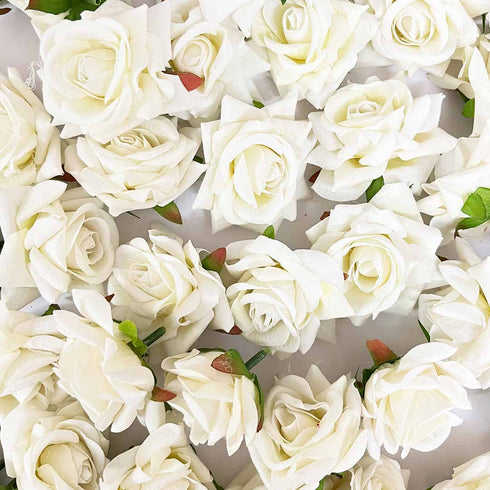 White Color Artificial Rose Flower Set Of 6