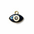 Dark Blue Color With Stone Evil Eye Top Whole Metal Charms Set Of 6