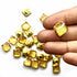 Golden Color Square Shape Fancy Buttons Set Of 10