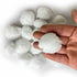 White Color Big Size Pom Pom Pack Of 25