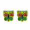 Green Color Wooden Butterfly