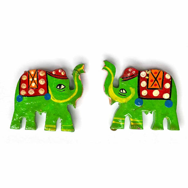 Green Wooden Elephant | craft shop india | india craft shop india | india craft shop | craft shop | shop craft india |